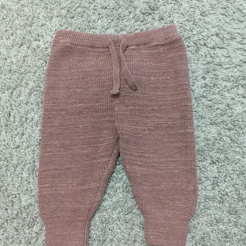 Zara Mauve Purl Knit Sweater Leggings